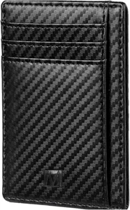 MONTABLEU Milano Handcrafted Luxury Vegan Eco-Friendly Slim Credit Card Wallet - Picture 1 of 8