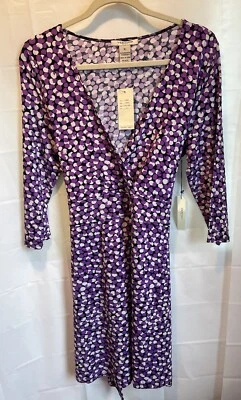 Vestido VERTIGO Paris $240.00 Púrpura Combo Canicas XL Primavera Divertido Fluido Foto 1 de 4