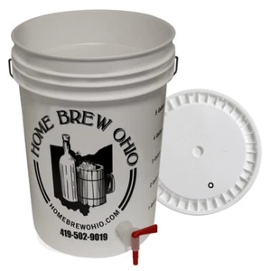 Home Brew Ohio 6.5 Gallon Bottling Bucket with Italian Spigot and Grommeted Lid - Picture 1 of 7
