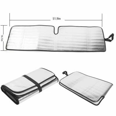 Windshield Sunshade Sun Shade Heat Shield Sun Visor Mat For Jeep Wrangler TJ JK - Изображение 1 из 4