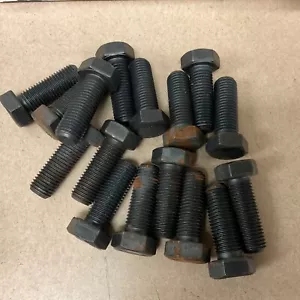 LOTTO 16 M16X2 Bulloni Metrici LUNGHI 45mm, GRADO 10,9, TESTA 24MM, OSSIDO NERO, NOS - Foto 1 di 4