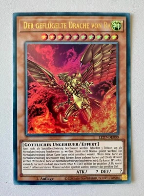 Yu-Gi-Oh! Der Geflügelte Drache von Ra LED7-DE000 V1 Ultra Rare Near Mint 1. A - Bild 1 von 2