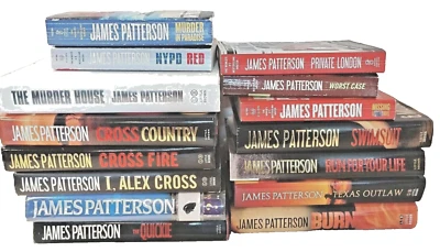 Lot of 15 James Patterson Books 10 HC 5 PB, Alex Cross And More - Image 1 of 4