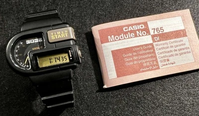 CASIO WM-10 Gauge-it Timer Module 765 Vintage Watch - Working and RARE. See pix - image 1 of 4