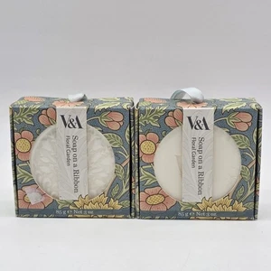 Lot Of 2 Wild & Wolf V&A Soap On A Ribbon Peony & Lily Great Gift Ornament Idea - Picture 1 of 7