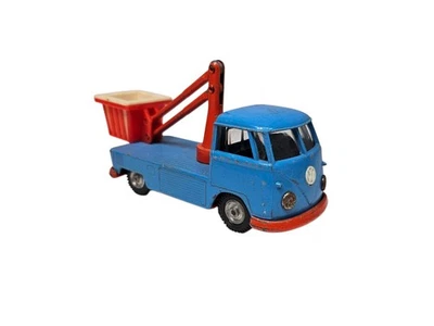 Gama Mini Mod 1/43 # 957 Volkswagen VW T1 Flatbed w/ Lift Diecast Blue Germany - Image 1 of 4