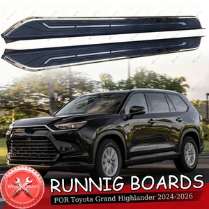 2PC Side Steps Nerf Bar Running Board Fits For Toyota Grand Highlander 2024-2026 - Picture 1 of 6