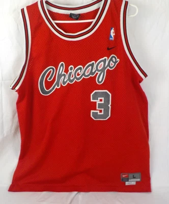 Vintage Nike Tyson Chandler #3 Bulls NBA Jersey Men’s L+2 Stained, Loose Patches - Image 1 of 4