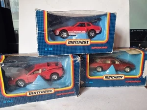 Vintage Matchbox Superkings X3 Ferari ,K 149, Portchester 944, Jaguar K 146, - Picture 1 of 14
