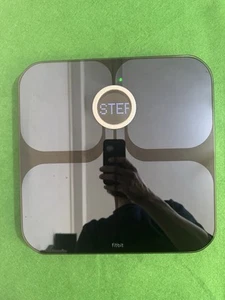 FitBit Aria Air- Black Bathroom Fitness Digital Scale: Model FB201B- - Picture 1 of 15