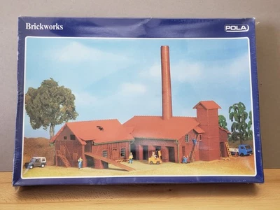 Pola Brickworks Factory Building Model Kit HO 1:87 Scale - Image 1 of 4