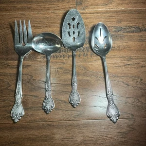 Juego de 4 Servir Rosa Normandía Floral Inoxidable Japón - Imagen 1 de 14