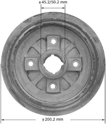 Tambor de freno Bendix PDR0475 BENDIX para 83-87 Mazda 626 Foto 1 de 4