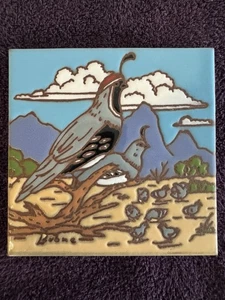 Cleo Teissedre Southwestern Wachtelfliesenuntersetzer 6 x 6 Zoll - Bild 1 von 2