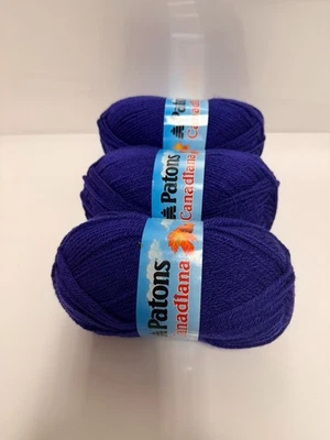 Patons Canadana 纱线 3.5 盎司 200 码 紫色 — 第 1/4 张图片