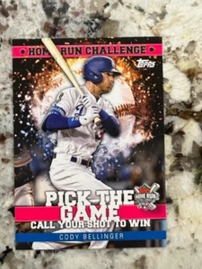2022 TOPPS BASEBALL HOME RUN CHALLENGE UNUSED UNSCRACTHED DODGERS CODY BELLINGER - Picture 1 of 1