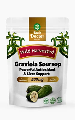 BUSH DOCTOR Rainforest Relief - Graviola Soursop 10.000mg Kapseln Extrakt 20:1 rein, stark