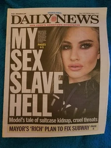NY DAILY NEWS 8/7/17 My Sex Slave Hell Matsuyama's 61 Blitzes Bridgestone - Imagen 1 de 12