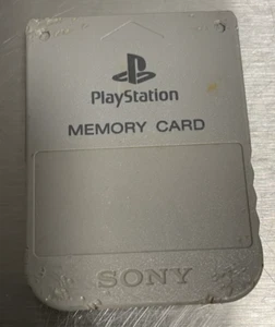 Sony PlayStation OEM Official 1 PS1 PSX Memory Card SCPH-1020 Untested - Picture 1 of 5