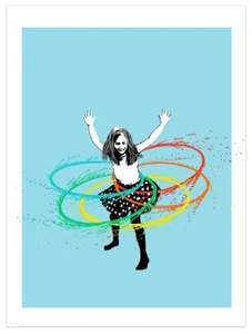 "Hula Hoop" art print by Ubik, regular edition 2020 - Picture 1 of 4