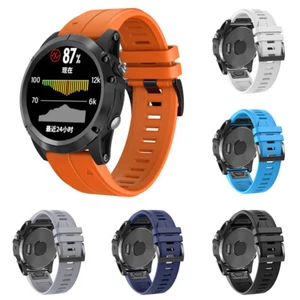 Silicone Wristband Strap Replacement Watch Band Quickfit Connector 22mm/26mm ✲ - Picture 1 of 30