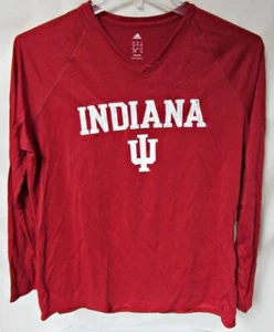 Indiana Hoosiers Women XL Long Sleeve Screened "INDIANA" Performance Tee C1 3168 - Picture 1 of 5