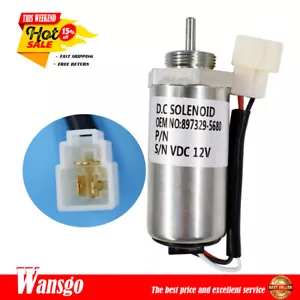 For Isuzu 3LD1 3LD24LE1 3LB1 4LB1 Fuel Shut Off Solenoid Engine 8973295680 - Picture 1 of 8