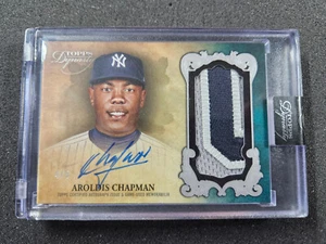 🌟 2021 Topps Dynasty MLB YANKEE GAME Patch Auto #DAP-AC1 Aroldis Chapman #4/5 - Picture 1 of 2