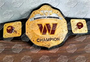 Washington Commanders NFL Championship Belt Adult Size 2mm Brass - Picture 1 of 1