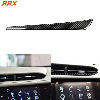 Cubierta de salida de ventilación de aire central de fibra de carbono real para Cadillac XT5 XT6 16-25 Foto 1 de 4