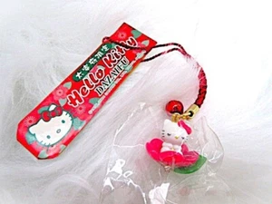 HELLO KITTY  KEYCHAIN CHARM SANRIO GOTOCHI VINTAGE DAZAIFU LIMITED SUPER RARE - Picture 1 of 2