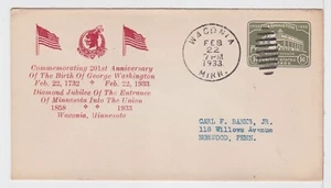 TurtlesTradingPost - Waconia, Mn- 1933- George Washington Anniversary - Picture 1 of 1