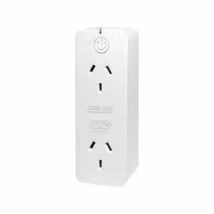 Arlec Wi-Fi Smart Controlled Power Outlet Twin Socket Remote Plug Android / IOS - Picture 1 of 4
