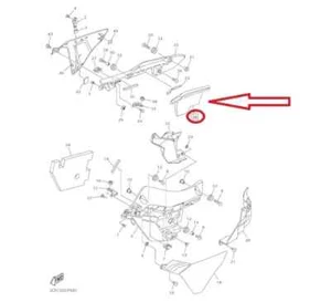 NEW OEM 2015-23 YAMAHA R1 YZF-R1 YZF-R1M COWLING 3 DAMPER 4 - 2CR-28455-00-00 - Picture 1 of 1