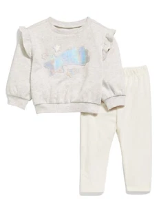 Old Navy Baby Girl Clothes 12-18 Months Pants Shirt 2 PC Set Cute Stars Outfit - Picture 1 of 3