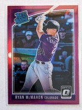 2018 Donruss Optic Ryan McMahon Rated Rookie Variation Purple Prizm #39 Rockies