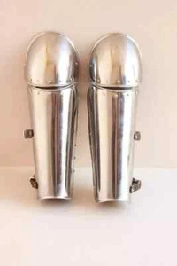 HANDMADE Medieval Steel Knight Greaves Armor Costume - Picture 1 of 3