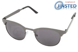 Gafas de sol gris adulto verano moda tonos soleados marco de cejas UV400 AR014 - Imagen 1 de 3