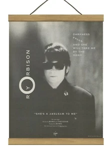 Roy Orbison "Mystery Girl" Anuncio Promocional Original, Montado con Marco Magnético! - Imagen 1 de 3