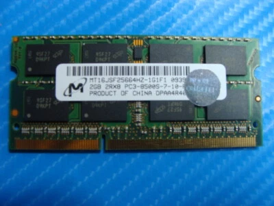 MacBook Pro A1286 2GB Micron SO-DIMM RAM Memory PC3-8500S MT16JSF25664HZ-1G1 - Image 1 of 2