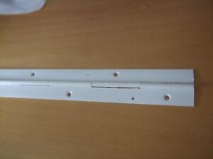 1 x 340 mm Length Rust Proof White Plastic Continuous Piano Hinge. Nylon Rod. 
