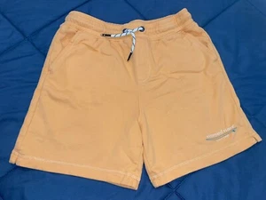 Boys Vineyard Vines Whale Peach Orange Cotton Fleece Shorts Youth Medium 12-14 - Picture 1 of 4