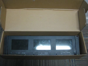 Defender Security 82-18305 Triple 5.6 LCD Rack Mount Monitor w/HDMI Output READ - Picture 1 of 7