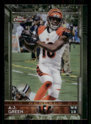 2015 Topps Chrome Mini #28 A.J. Green - Image 1 of 2