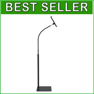 Premium Black Gooseneck Tablet Stand for 3.5" - 10.6" Devices - Ergonomic Design - Photo 1/9