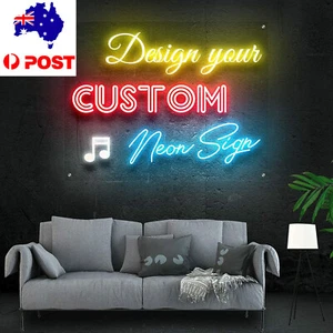 Custom Neon LED Lights Signs Wedding Birthday Bedroom Party Beer for Wall Decor - Picture 1 of 9