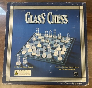 Juego de ajedrez de cristal - Completo en caja tablero de cristal 25x25 - Usado en caja - Imagen 1 de 16