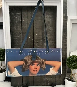 OLIVIA NEWTON JOHN Don’t Stop Believing Vinyl Record Album Collectable Purse - Picture 1 of 14