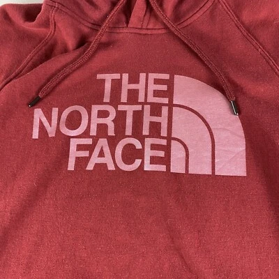 Женская толстовка с капюшоном The North Face средний размер красный графический пуловер TNF для дам - Изображение 1 из 4