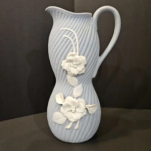 Vintage UCAGCO Japan Pastel Blue Pitcher Vase (#42) - Picture 1 of 8